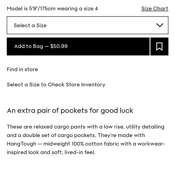 Aritzia Rover Cargo Pant - Picture 2 of 5